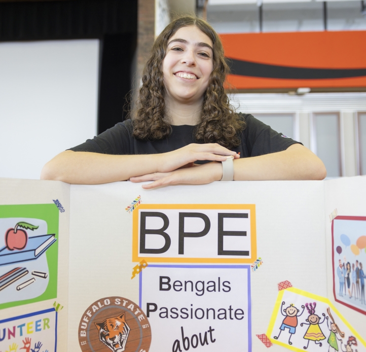 BPE poster and student